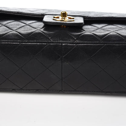 Chanel Lambskin Quilted Medium Single Flap Black 12 of 13
