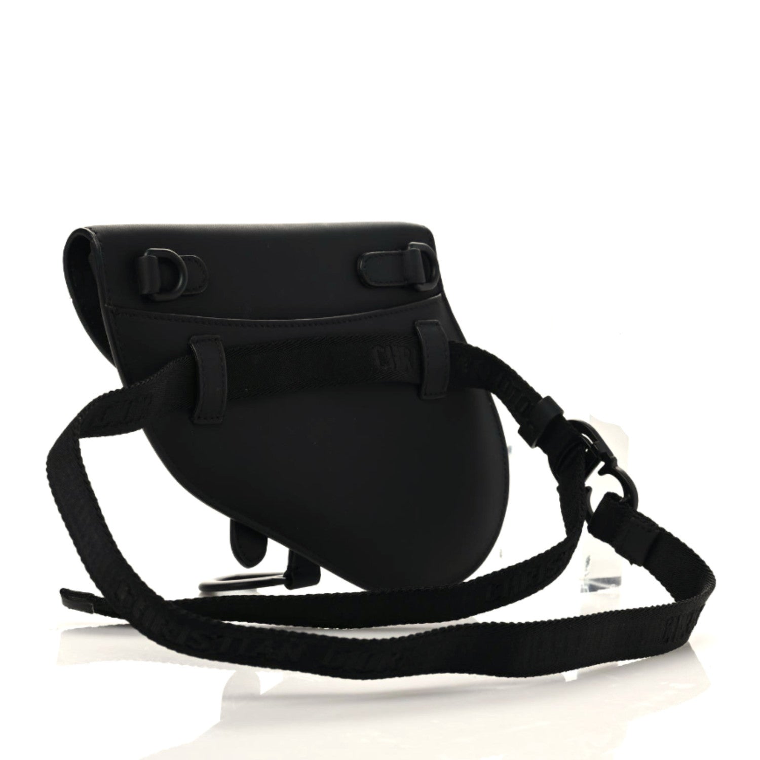 Christian Dior Ultra Matte Calfskin Saddle Belt Bag Black 3 of 8