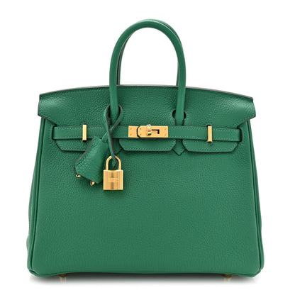 Hermes Togo Birkin 25 Vert Vertigo 1 of 13