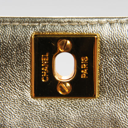 Chanel Lambskin Vertical Quilted Mini Flap Light Gold 6 of 8
