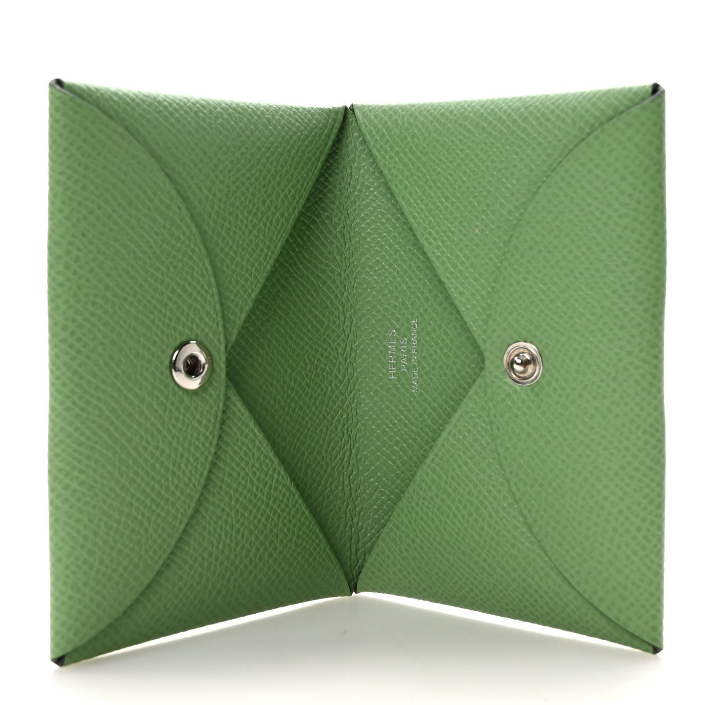 Epsom Calvi Duo Card Case Vert Criquet