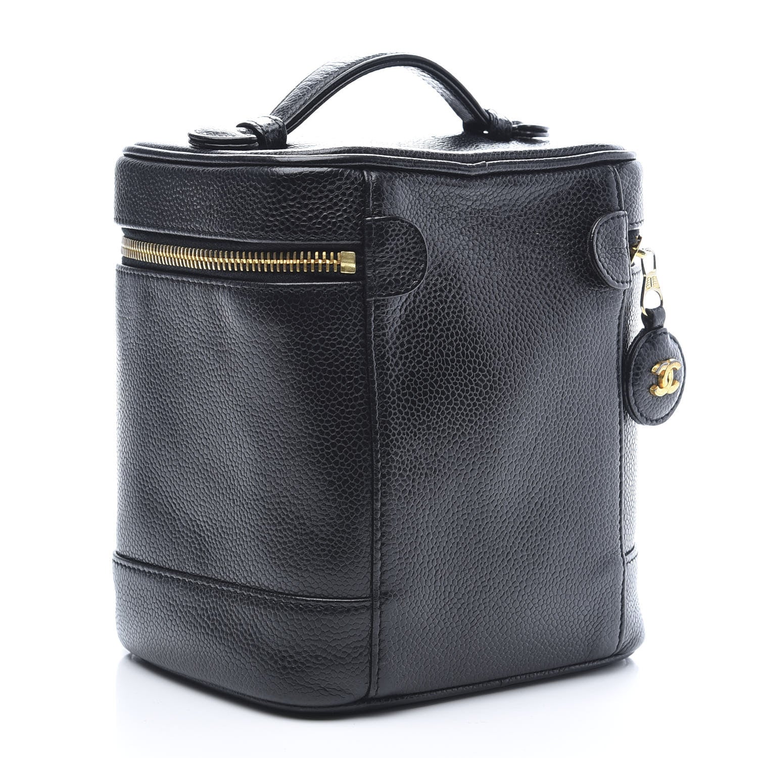 Chanel Caviar Cosmetic Vanity Bag Black 3 of 10