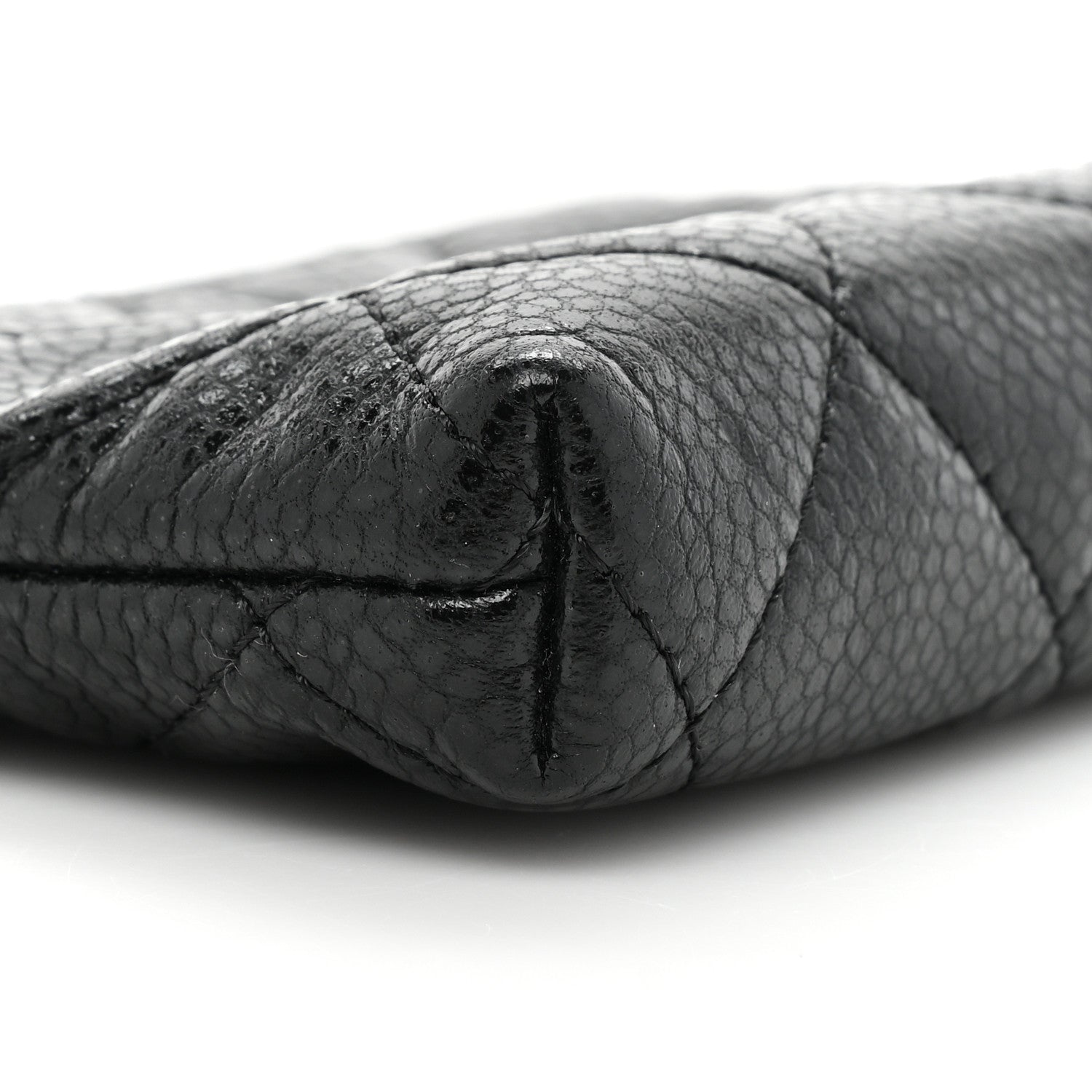 Chanel Calfskin Quilted Key Holder Case Black 9 of 12