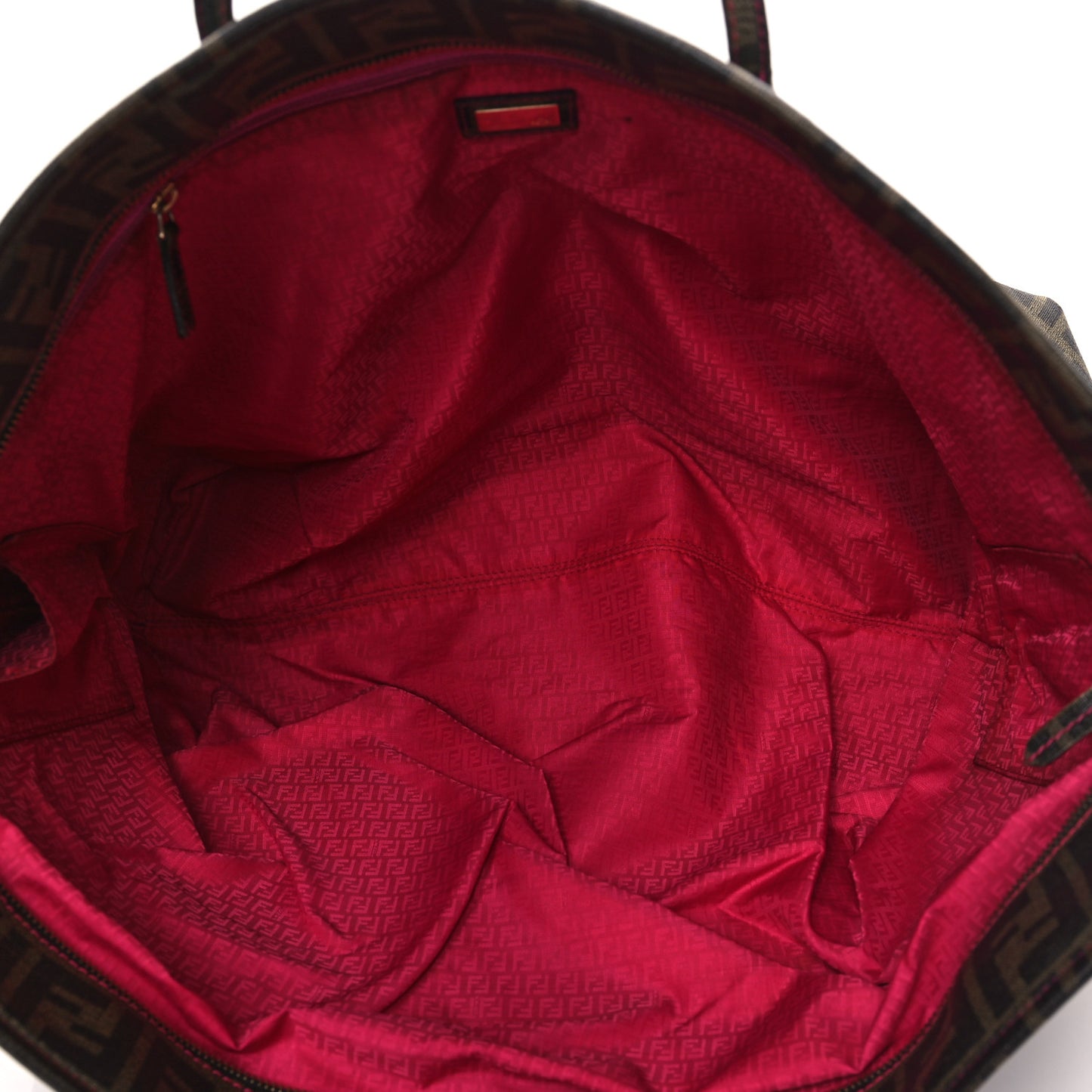 Zucca Spalmati Large Roll Tote Tobacco Fuxia