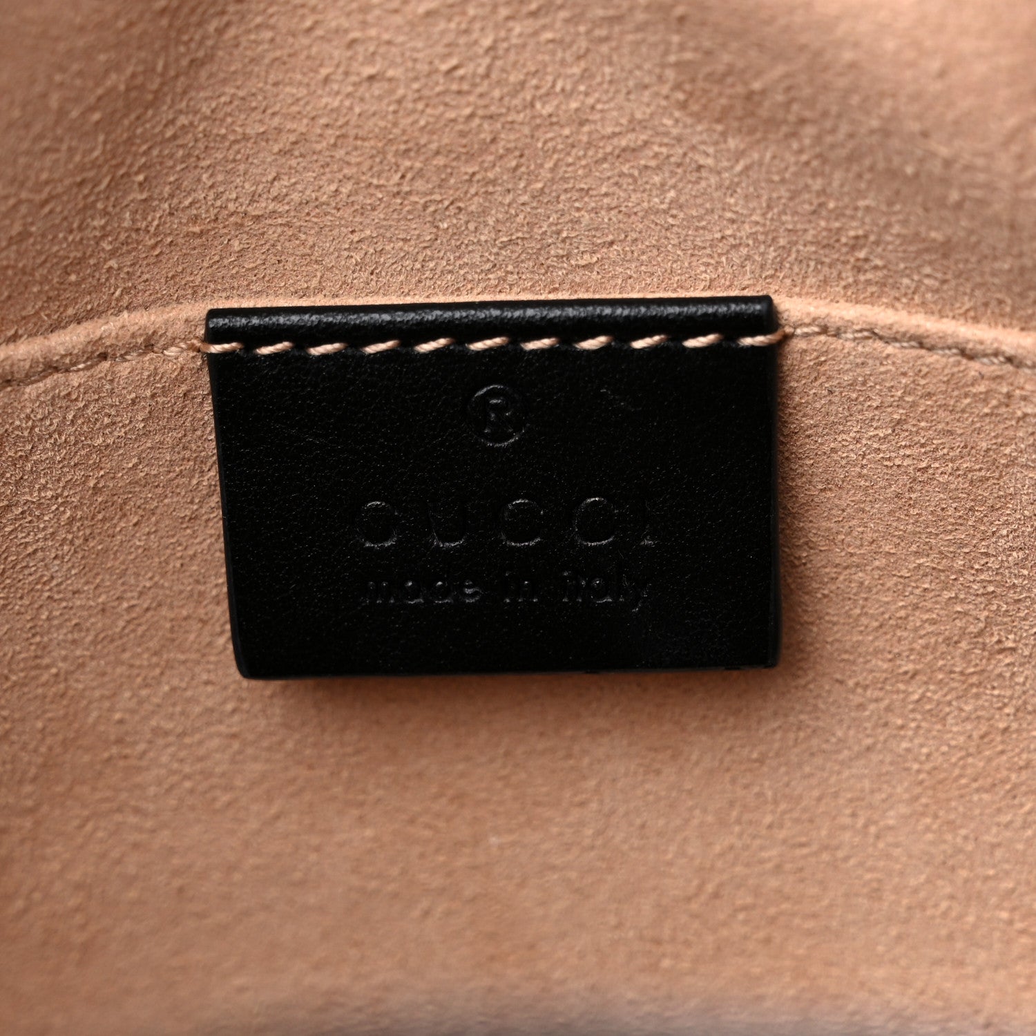 Gucci Calfskin Matelasse Small GG Marmont Chain Shoulder Bag Black 6 of 9