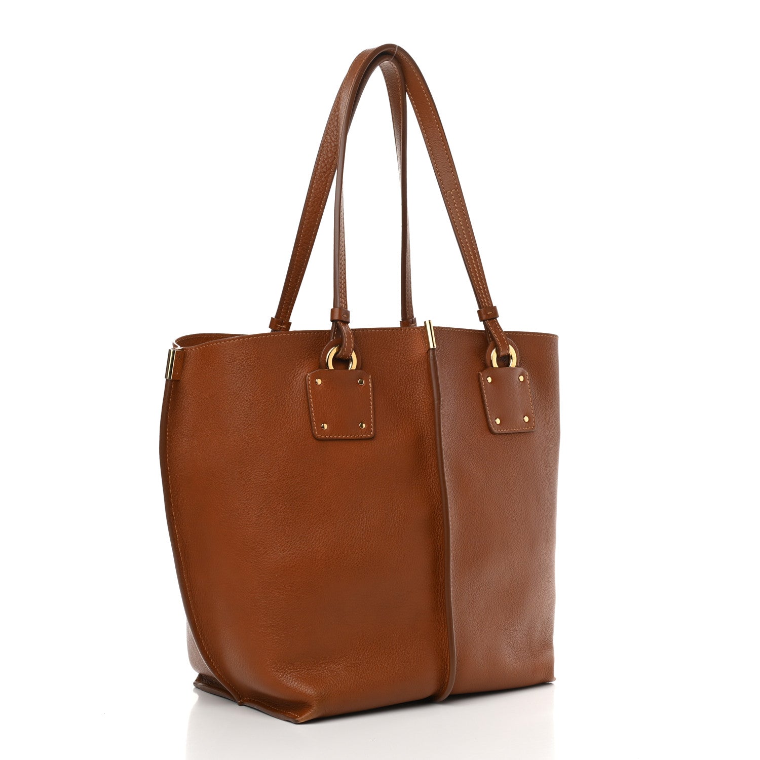 Chloe Smooth Calfskin Medium Vick Tote Caramel 4 of 15