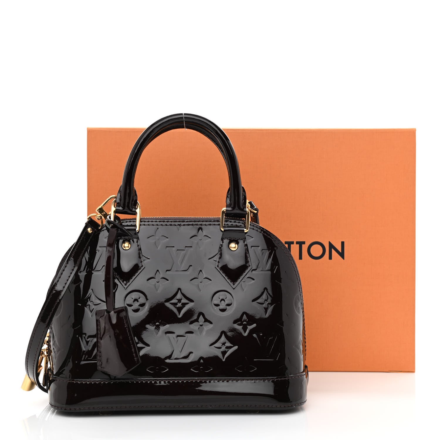Louis Vuitton Vernis Alma BB Amarante 11 of 11