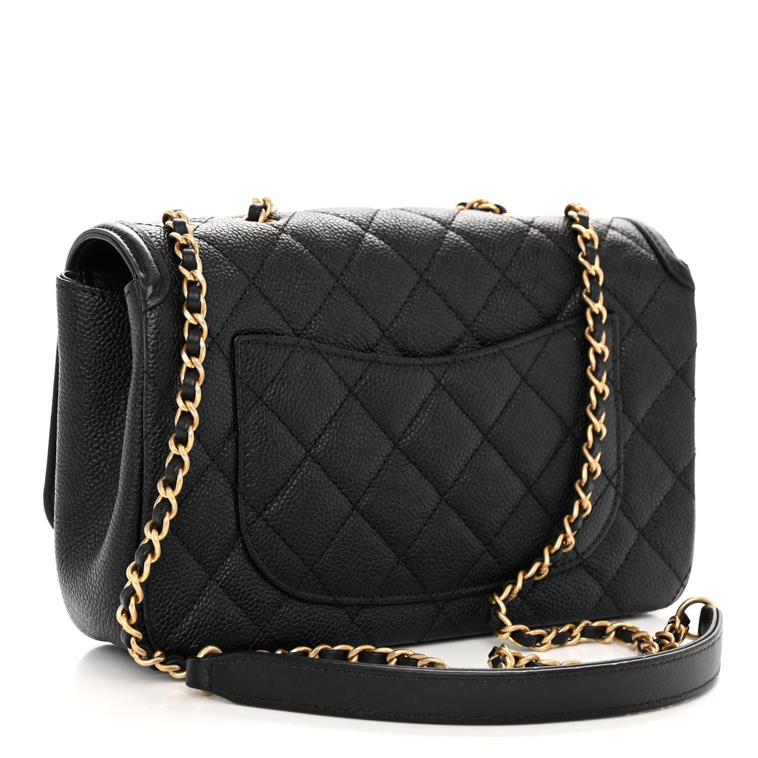 Chanel Caviar Quilted Small CC Filigree Flap Black 3 of 10