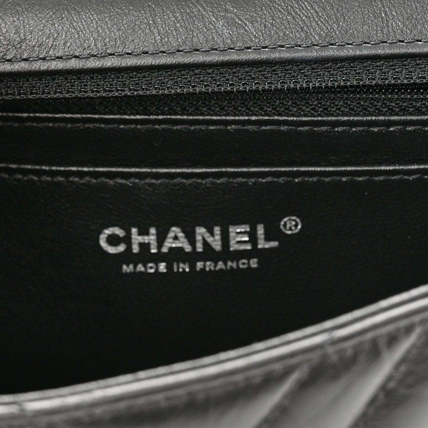 Aged Calfskin Chevron Quilted 2.55 Reissue Mini Flap So Black