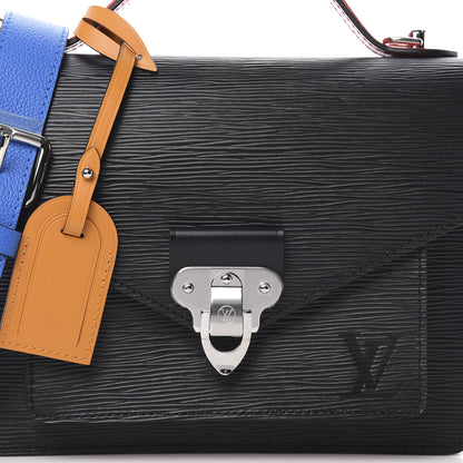 Louis Vuitton Epi Neo Monceau Black Coquelicot Blue Roi Safran 8 of 11