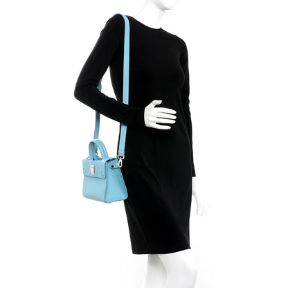 Christian Dior Bullcalf Mini Diorever Flap Sky Blue 2 of 9