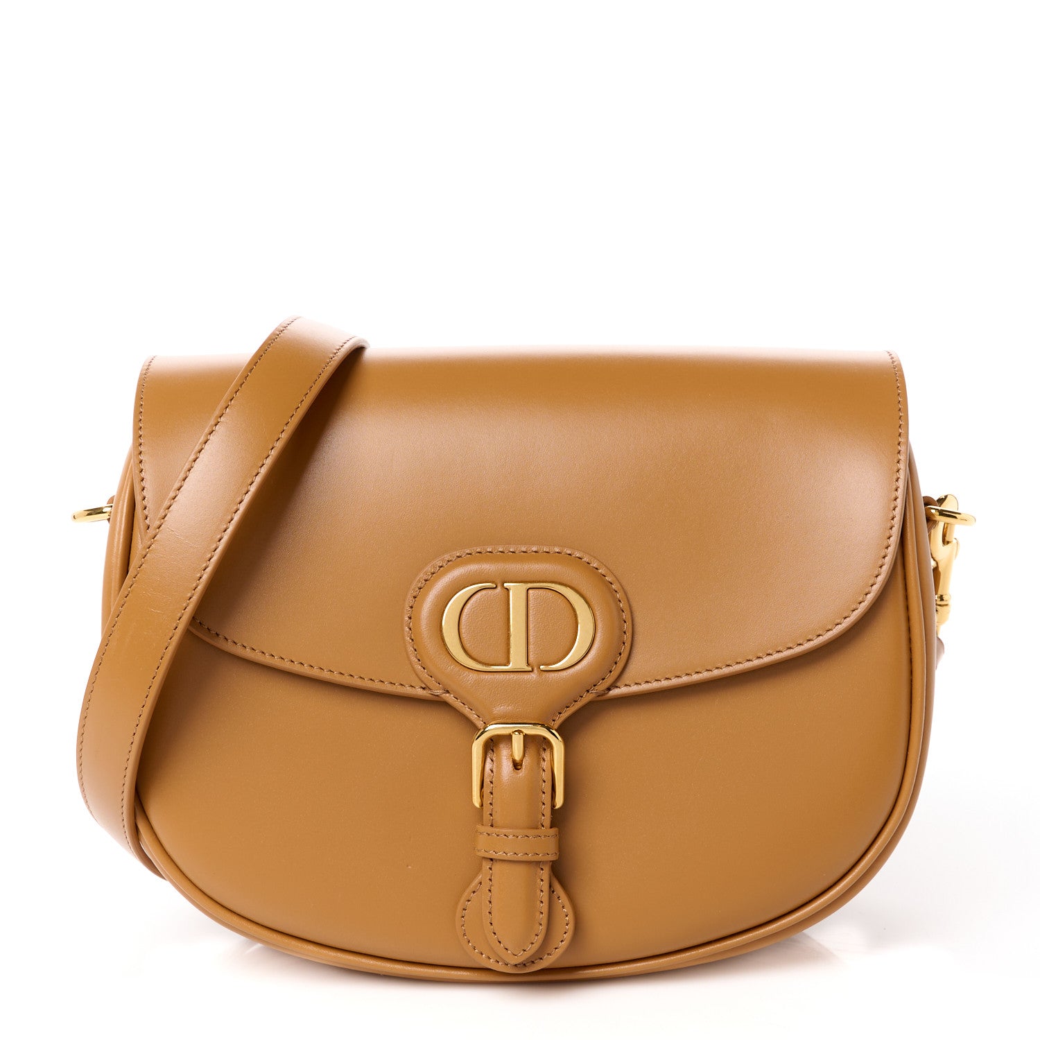 Christian Dior Box Calfskin Medium Bobby Flap Camel 1 of 10
