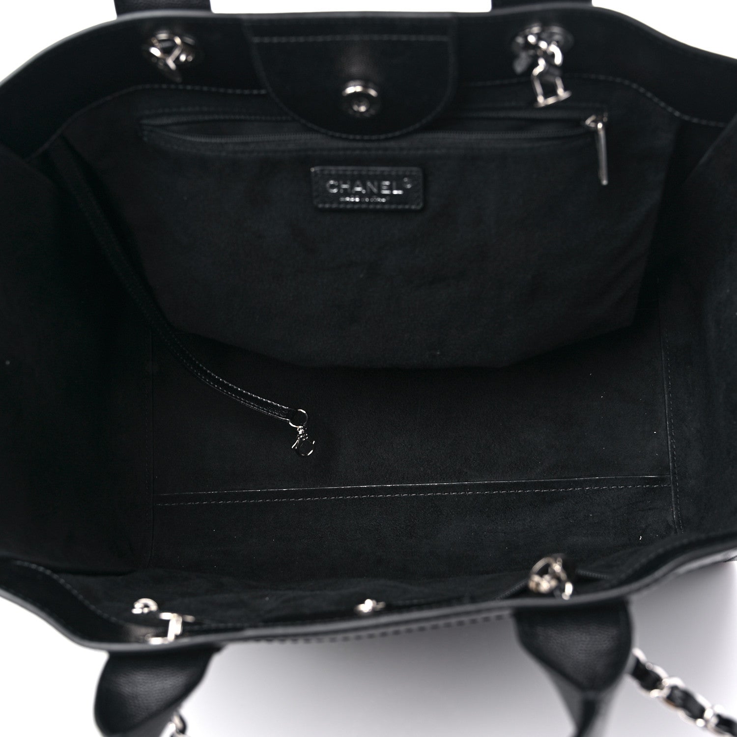 Chanel Caviar Medium Studded Deauville Tote Black 5 of 11