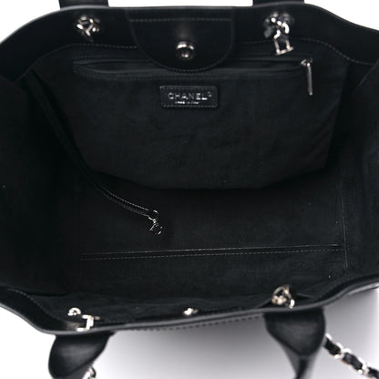 Chanel Caviar Medium Studded Deauville Tote Black 5 of 11