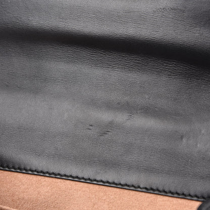 Gucci Calfskin GG Supreme Monogram Small Padlock Shoulder Bag Black Gold 11 of 17