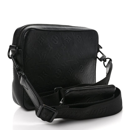 Louis Vuitton Calfskin Monogram Shadow Duo Messenger Black 3 of 10
