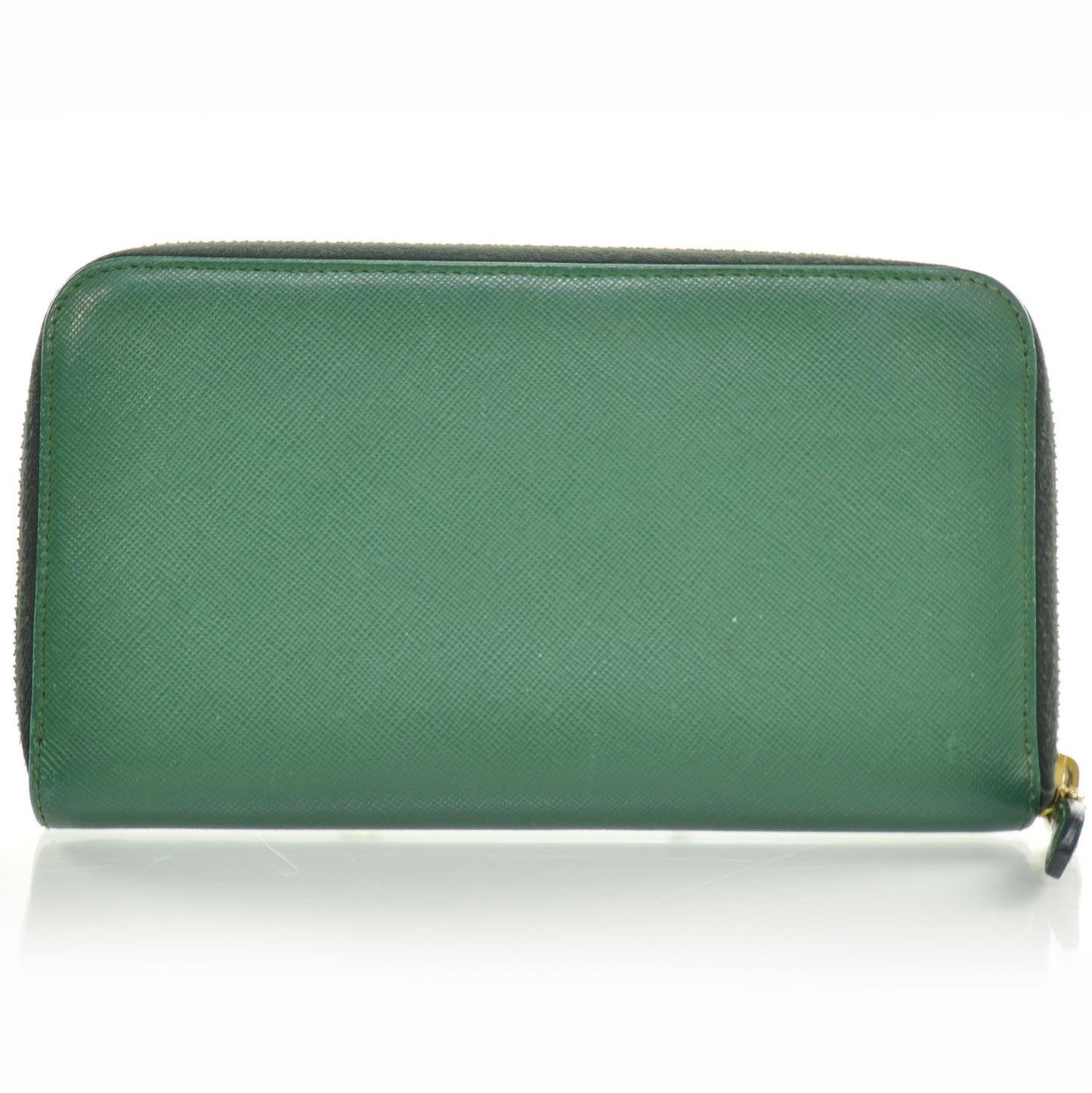 Saffiano Zip Around Wallet Green