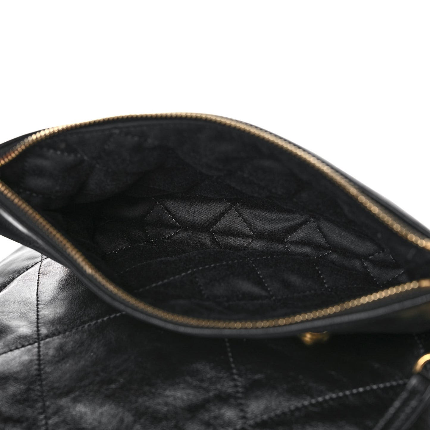Shiny Calfskin Quilted Chanel 22 Black