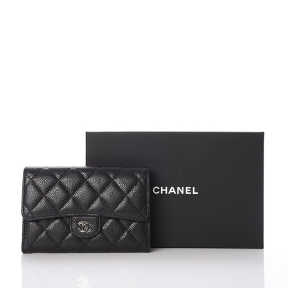 Chanel Caviar Quilted Small Flap Wallet Black 8 of 8