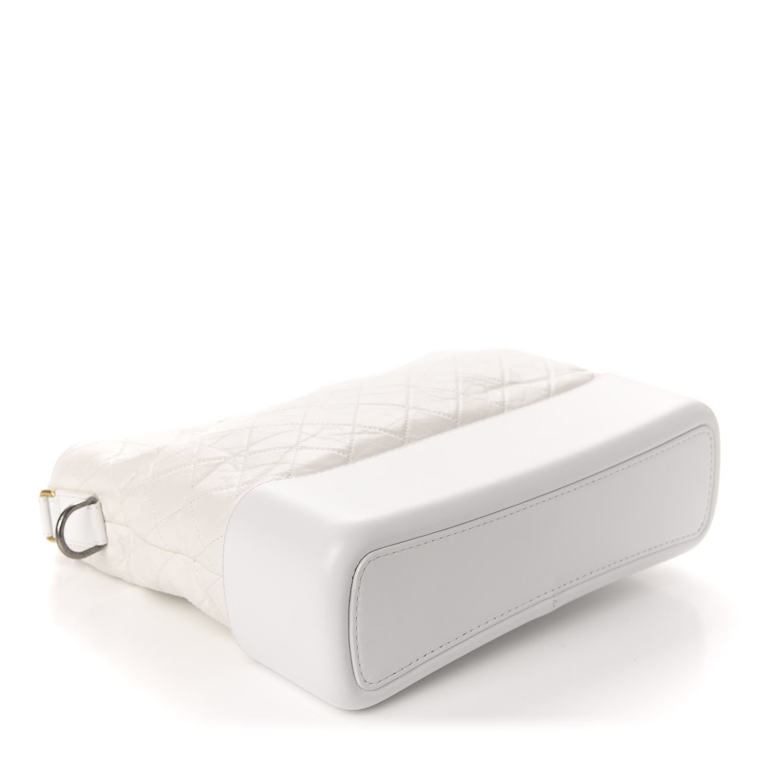 Chanel Aged Calfskin Quilted Large Gabrielle Hobo White 4 of 10
