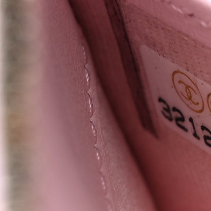 Chanel Caviar Quilted Large Gusset Zip Around Wallet Light Pink 8 of 11