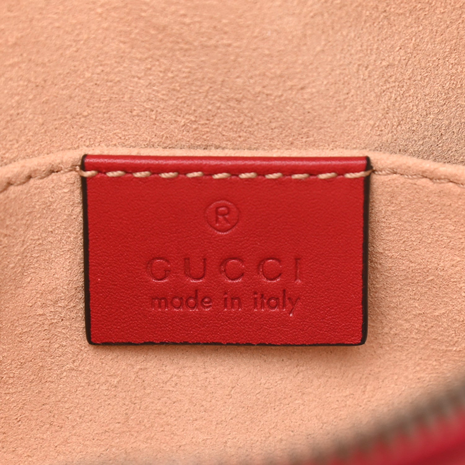 Gucci Calfskin Matelasse GG Marmont Belt Bag 75 30 Hibiscus Red 6 of 9