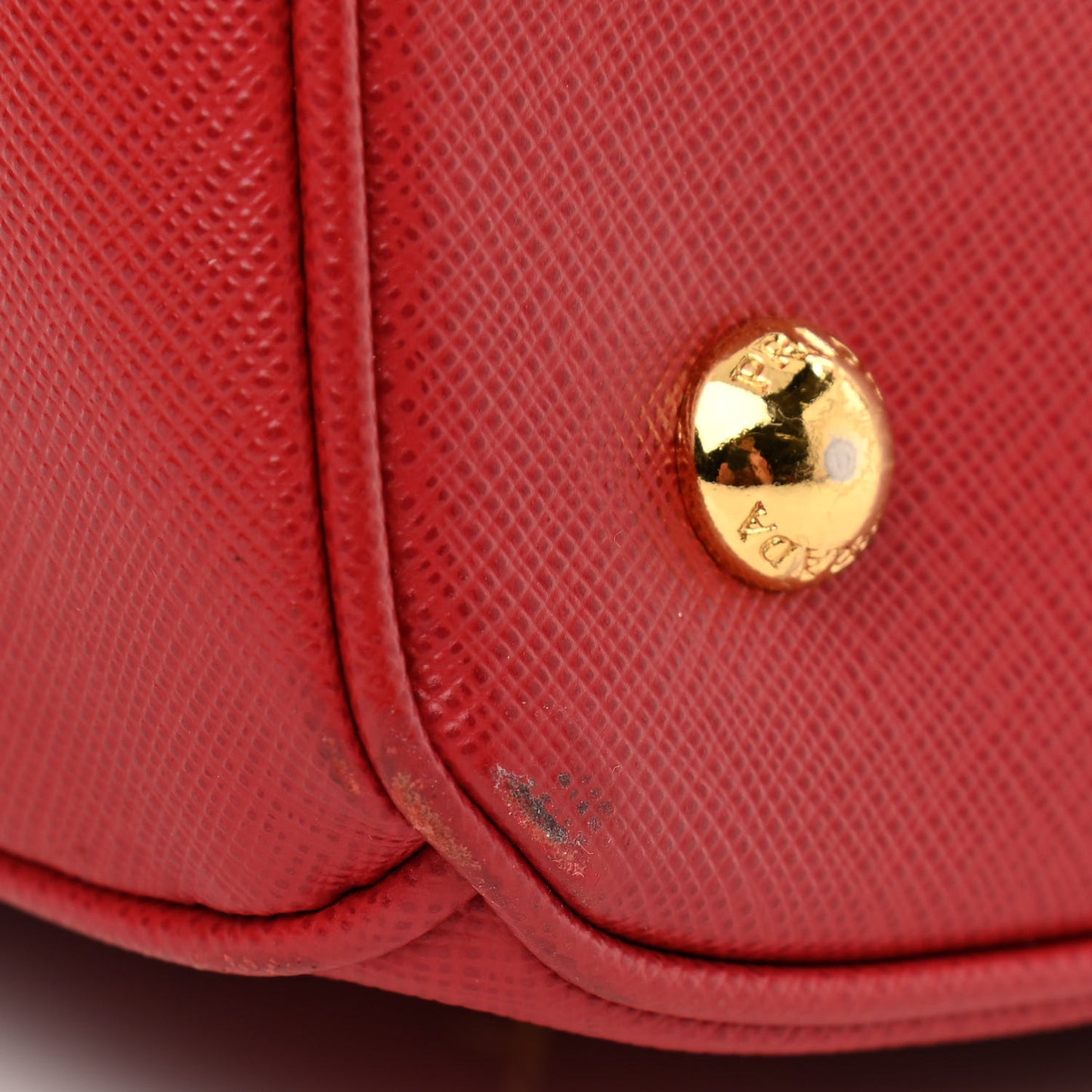Saffiano Lux Medium Tote Fuoco