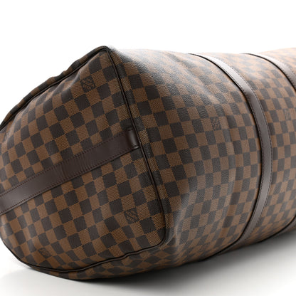 Louis Vuitton Damier Ebene Keepall Bandouliere 55 9 of 10
