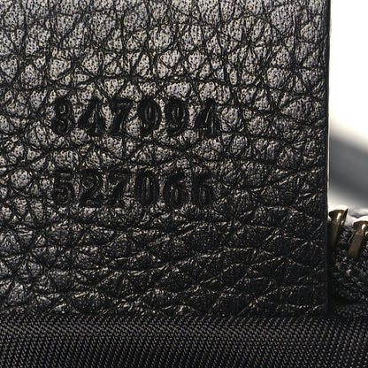 Gucci Pebbled Calfskin Mini Soho Disco Bag Black 7 of 9