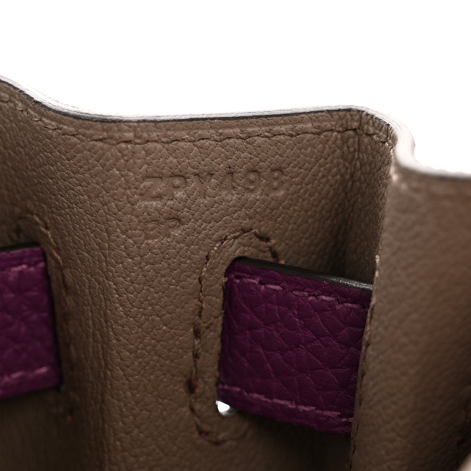 Hermes Togo Horseshoe Kelly Retourne 28 Gris Asphalte Anemone 7 of 15