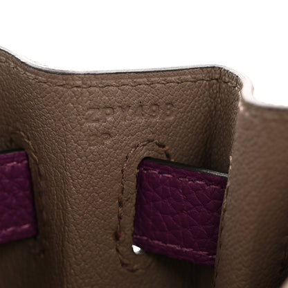 Hermes Togo Horseshoe Kelly Retourne 28 Gris Asphalte Anemone 7 of 15