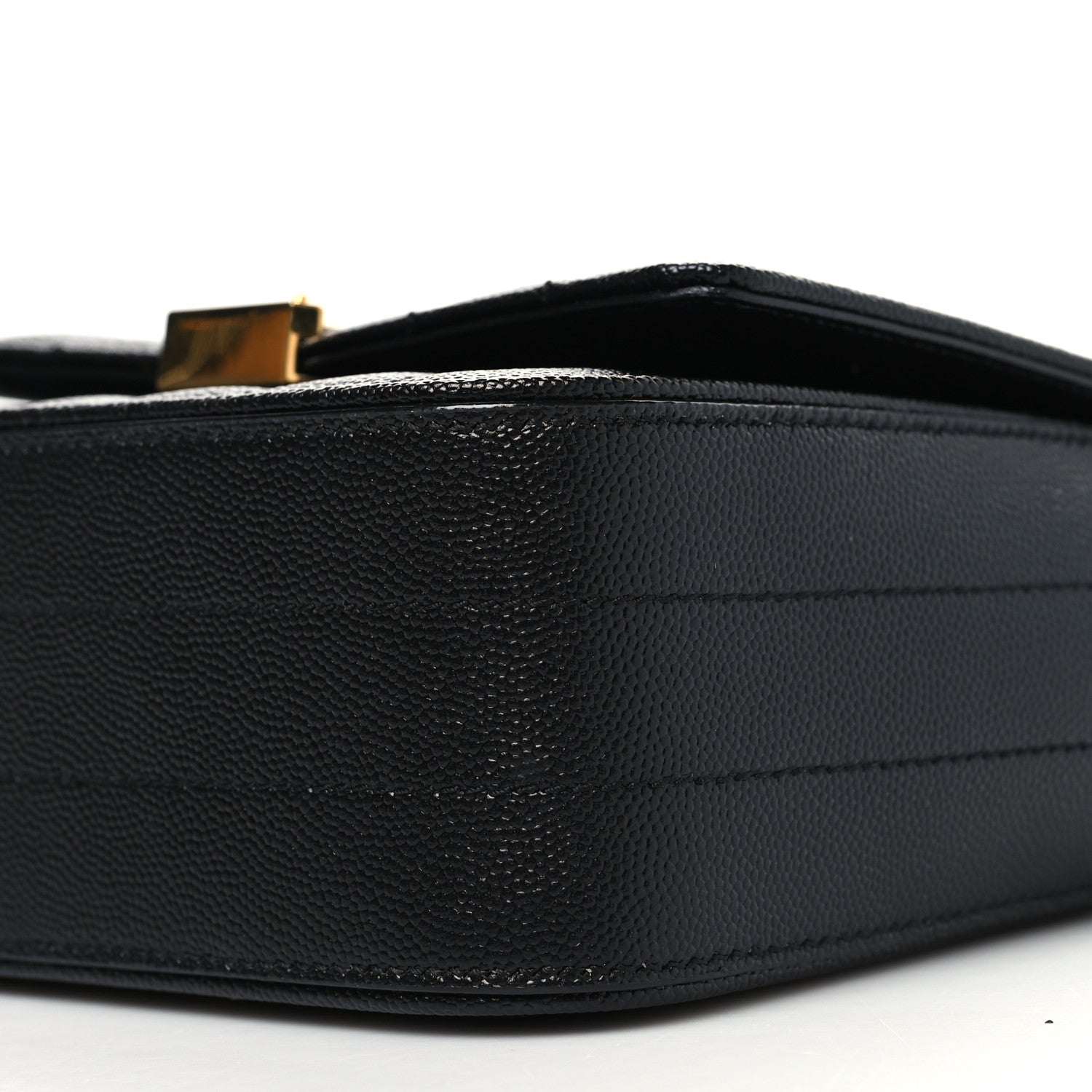Saint Laurent Grain De Poudre Matelasse Monogram Small Vicky Chain Bag Black 11 of 11