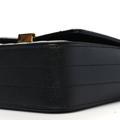 Saint Laurent Grain De Poudre Matelasse Monogram Small Vicky Chain Bag Black 11 of 11