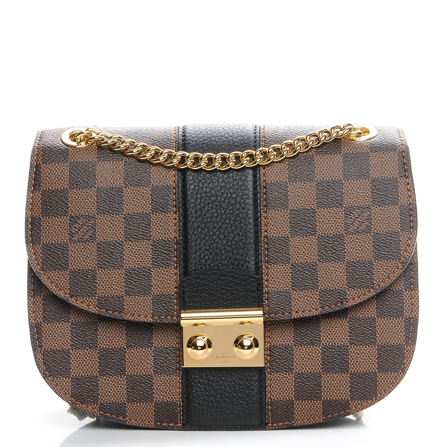 Damier Ebene Cuir Taurillon Wight Black