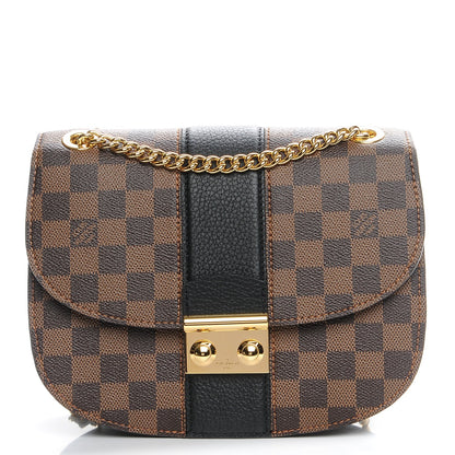 Louis Vuitton Damier Ebene Cuir Taurillon Wight Black 1 of 8
