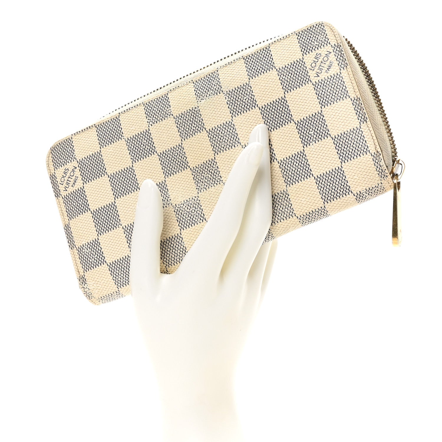 Louis Vuitton Damier Azur Zippy Wallet 2 of 7