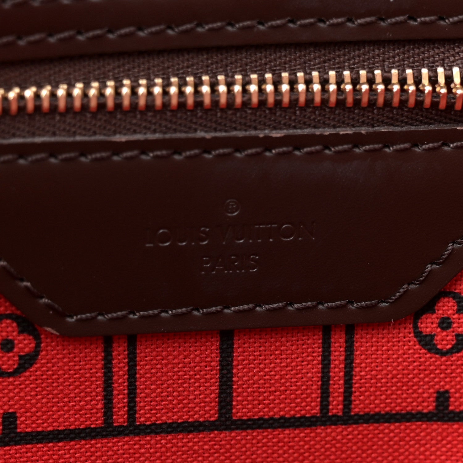 Louis Vuitton Damier Ebene Neverfull MM 6 of 9
