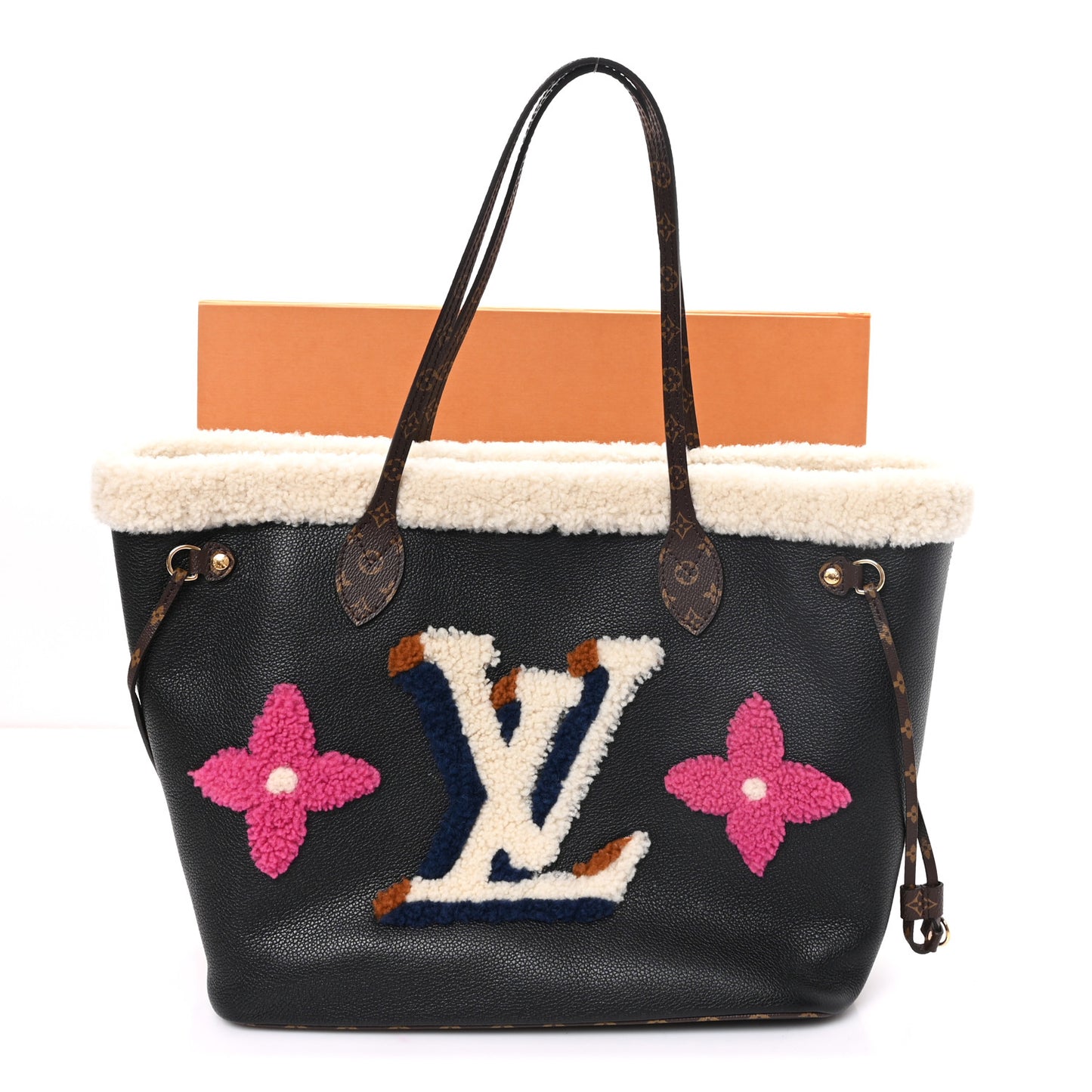 Calfskin Monogram Teddy Neverfull MM Black