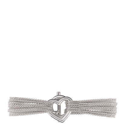 Tiffany Sterling Silver Heart Mesh Bracelet 1 of 4