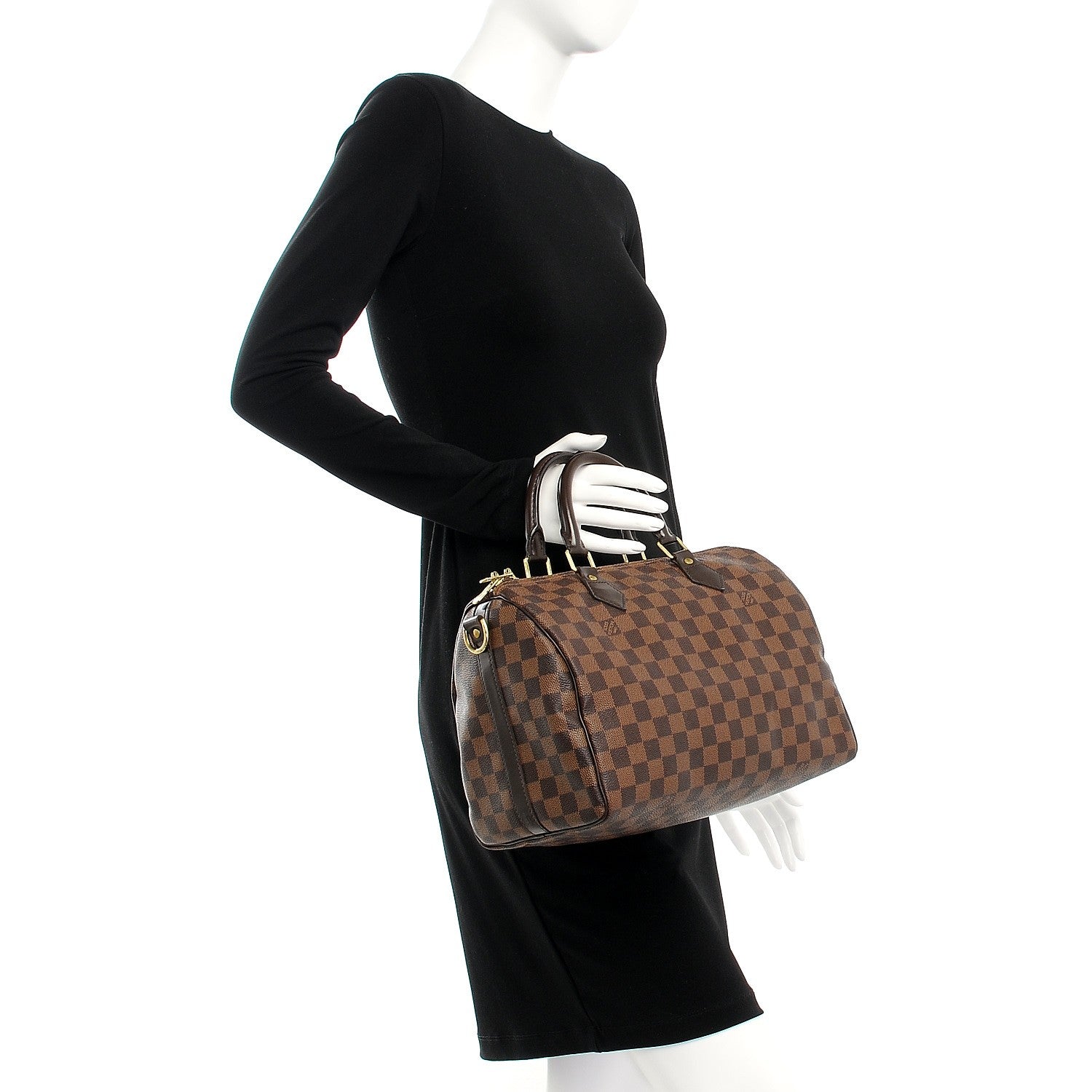 Louis Vuitton Damier Ebene Speedy Bandouliere 30 3 of 15