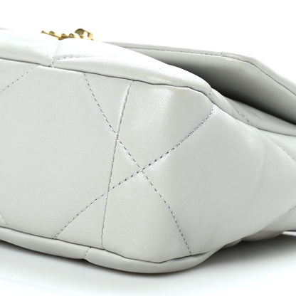 Chanel Lambskin Quilted Medium Chanel 19 Flap Grey 9 of 9
