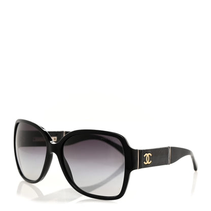 Chanel CC Sunglasses 1345 Black 1 of 8