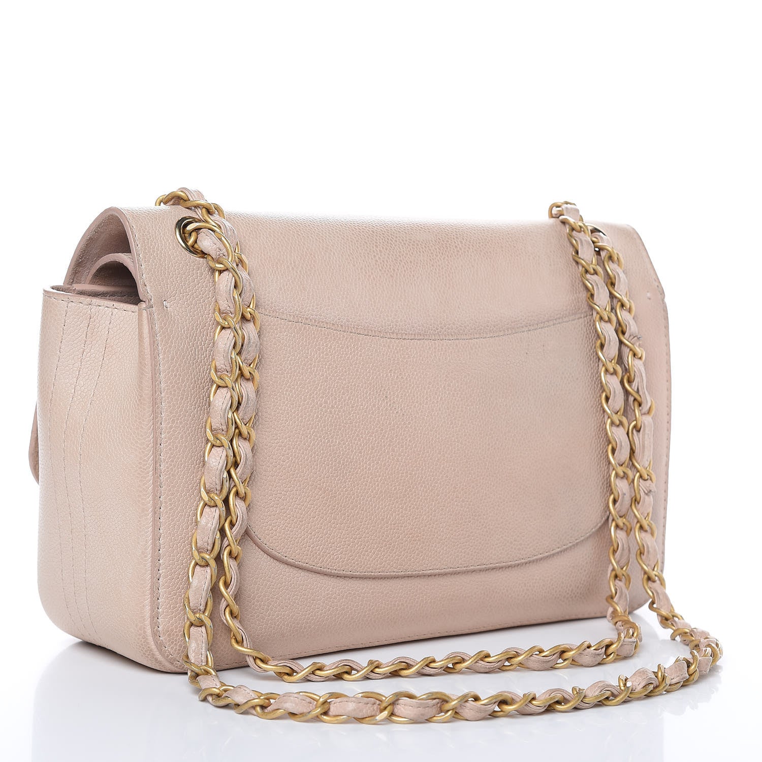Chanel Grained Calfskin Jumbo Classic Pure Double Flap Nude 3 of 23