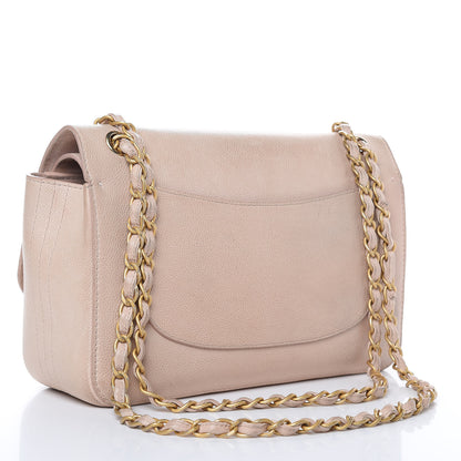 Chanel Grained Calfskin Jumbo Classic Pure Double Flap Nude 3 of 23