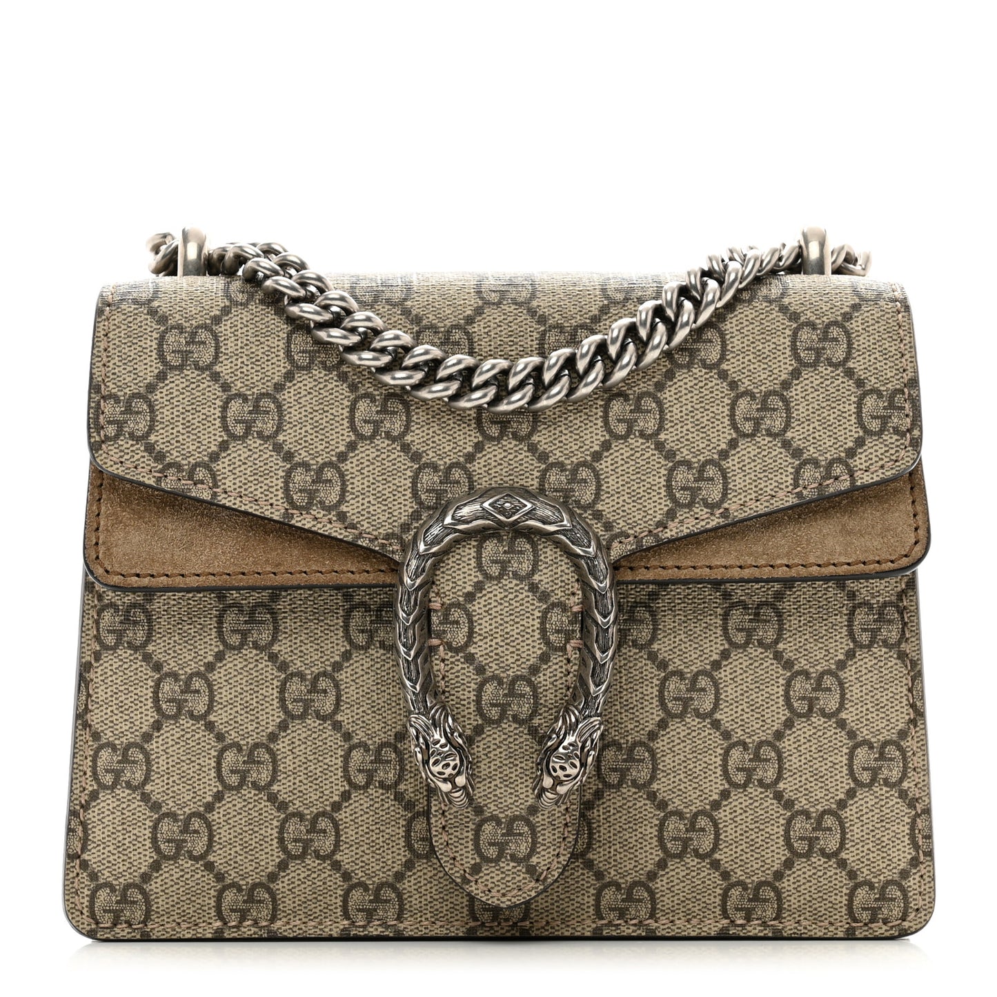 GG Supreme Monogram Mini Dionysus Shoulder Bag Taupe