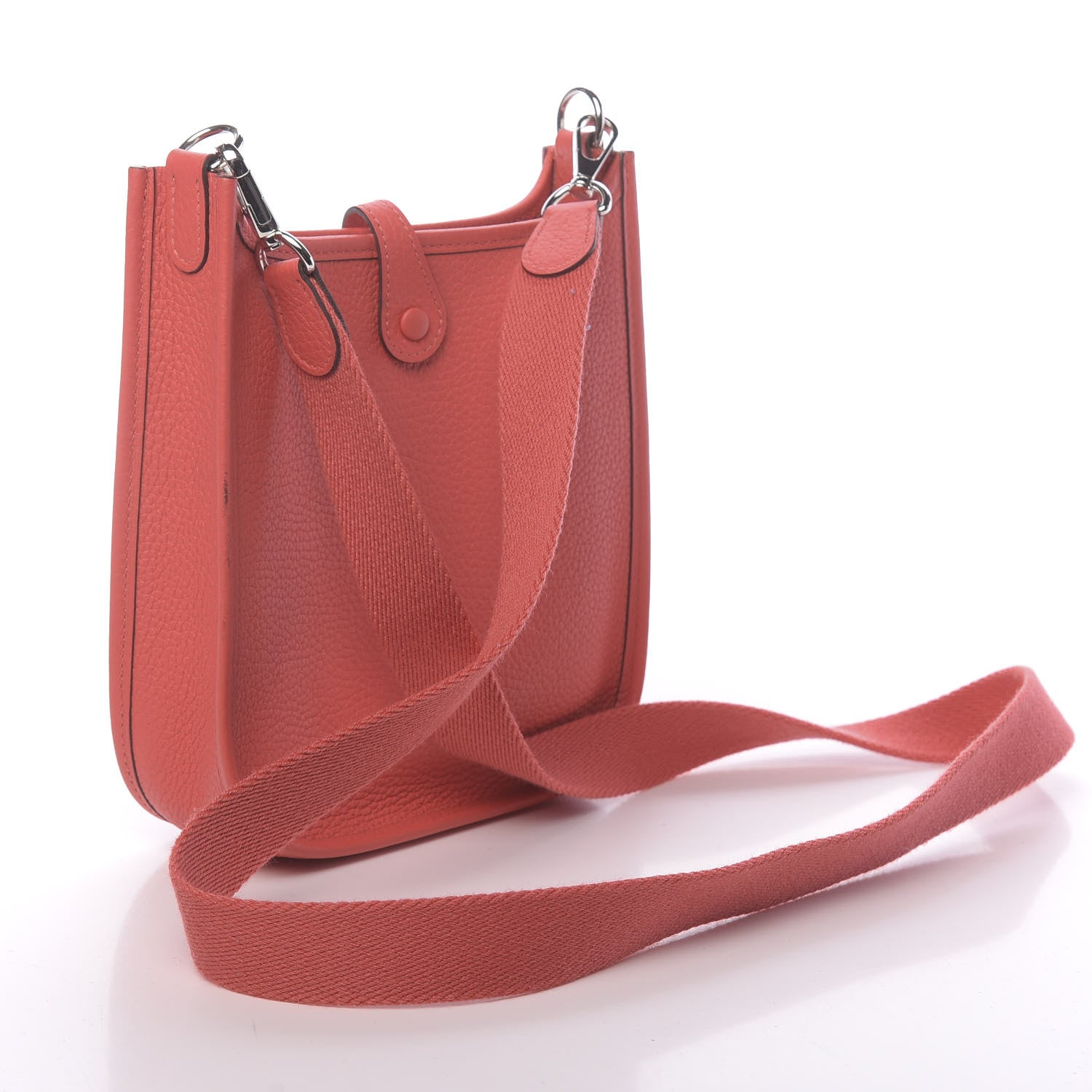 Hermes Taurillon Clemence Evelyne TPM Rose Jaipur 3 of 14