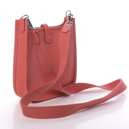 Hermes Taurillon Clemence Evelyne TPM Rose Jaipur 3 of 14