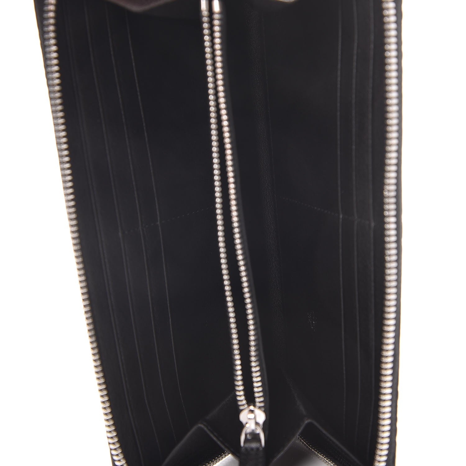 MCM Calfskin Ottomar Monogram Klara Zip Wallet Black 5 of 9