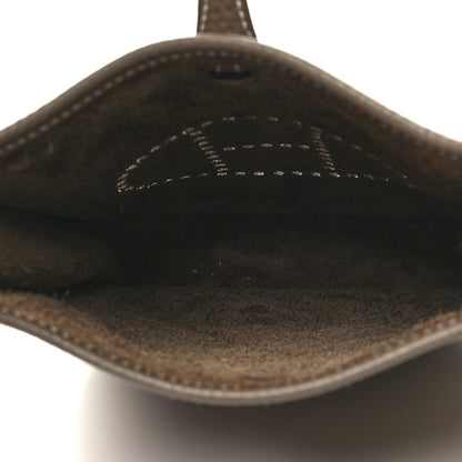 Hermes Taurillon Clemence Amazone Evelyne TPM Etoupe Bleu Indigo 4 of 10