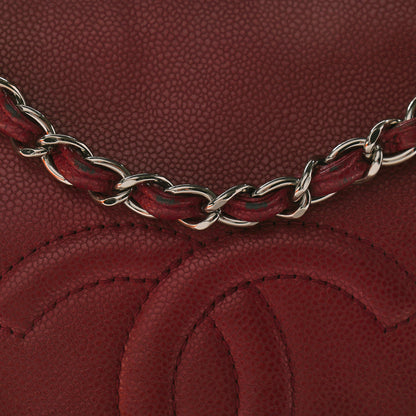 Chanel Caviar Large Timeless CC Flap Dark Red 12 of 12